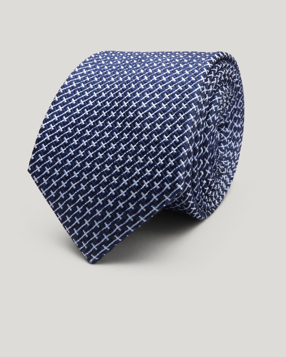 Geo Jacquard Silk Tie 